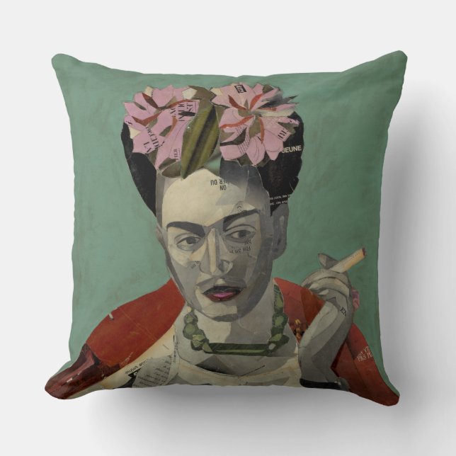 Frida Kahlo by Garcia Villegas Cushion (Front)