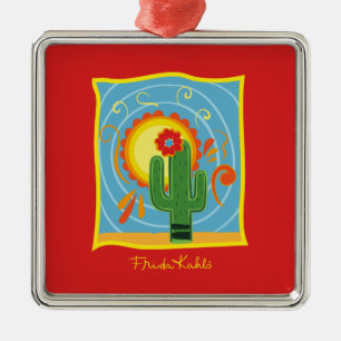 Frida Kahlo Cactus Graphic Metal Tree Decoration