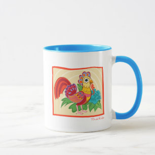 Frida Kahlo Chicken Graphic Mug