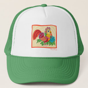 Frida Kahlo Chicken Graphic Trucker Hat