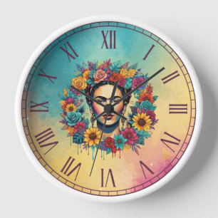 Frida Kahlo Clock