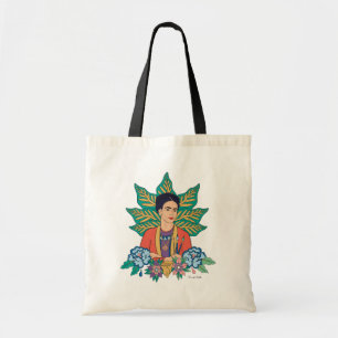 Frida Kahlo Colourful Floral Graphic Tote Bag