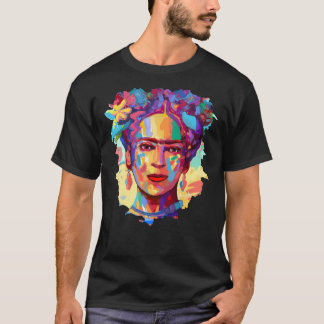 Frida Kahlo Colourful Portrait Classic T-Shirt