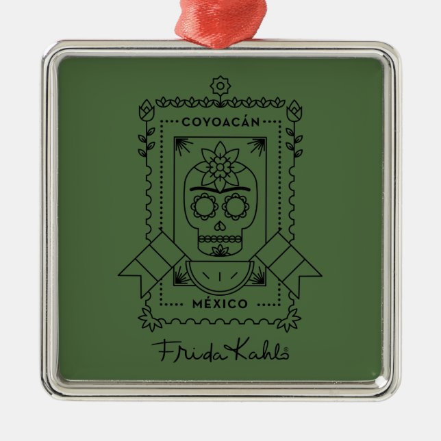 Frida Kahlo | Coyoacán Metal Tree Decoration (Front)