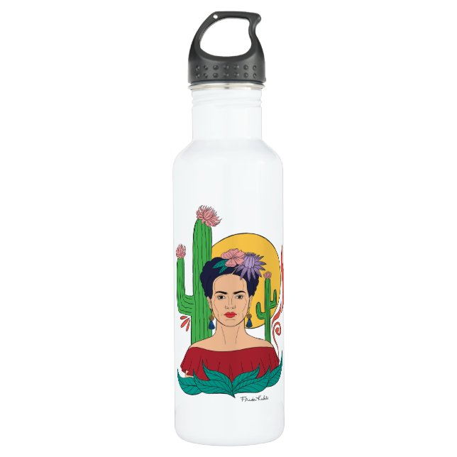 Frida Kahlo Desert Graphic 710 Ml Water Bottle (Front)