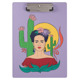 Frida Kahlo Desert Graphic Clipboard
