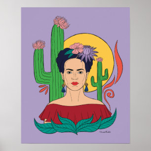Frida Kahlo Desert Graphic Poster