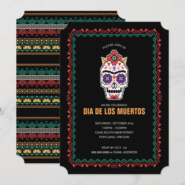 Frida Kahlo | Dia De Los Muertos Invitation (Front/Back)