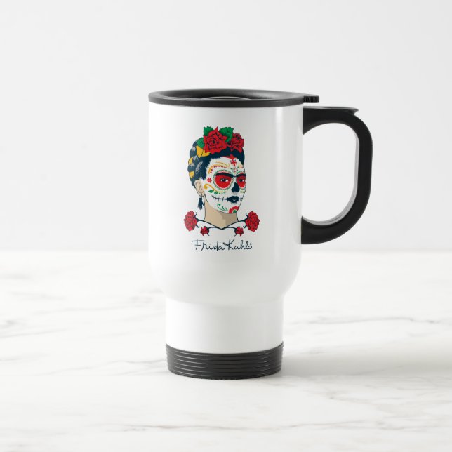 Frida Kahlo | El Día de los Muertos Travel Mug (Right)
