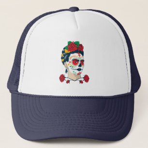 Frida Kahlo El Día de los Muertos Trucker Hat