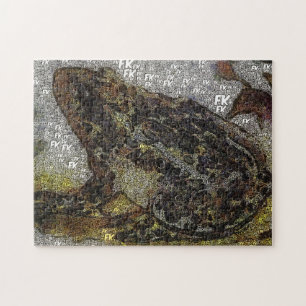 Frida Kahlo FK-Style Frog Painting 2 Jigsaw Puzzle
