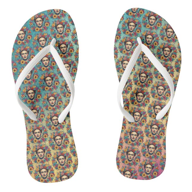 Frida Kahlo Flip Flops (Footbed)