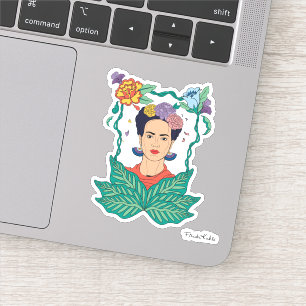 Frida Kahlo Floral Frame Graphic