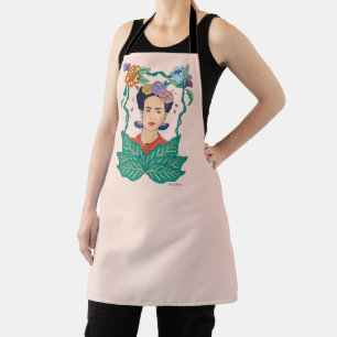 Frida Kahlo Floral Frame Graphic Apron
