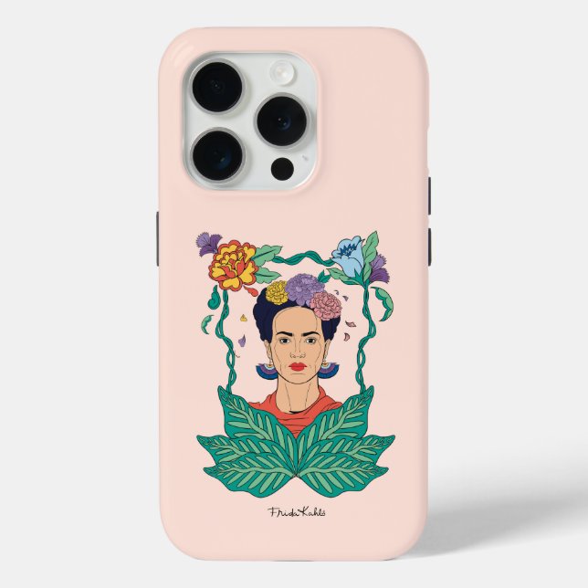 Frida Kahlo Floral Frame Graphic Case-Mate iPhone Case (Back)