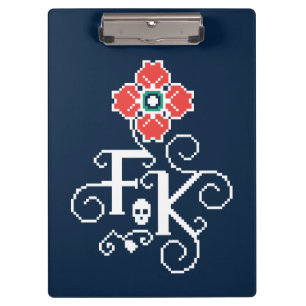 Frida Kahlo   Floral Tribute Clipboard