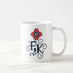 Frida Kahlo   Floral Tribute Coffee Mug