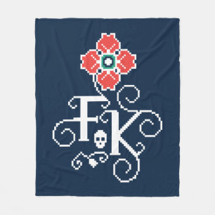 Frida Kahlo   Floral Tribute Fleece Blanket