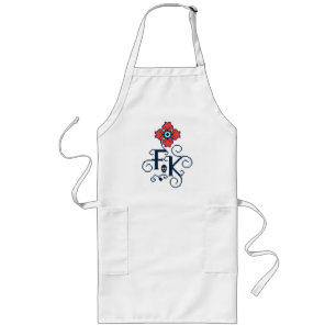 Frida Kahlo   Floral Tribute Long Apron