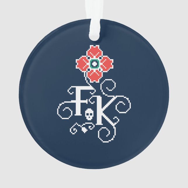 Frida Kahlo | Floral Tribute Ornament (Back)