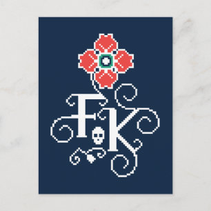 Frida Kahlo   Floral Tribute Postcard