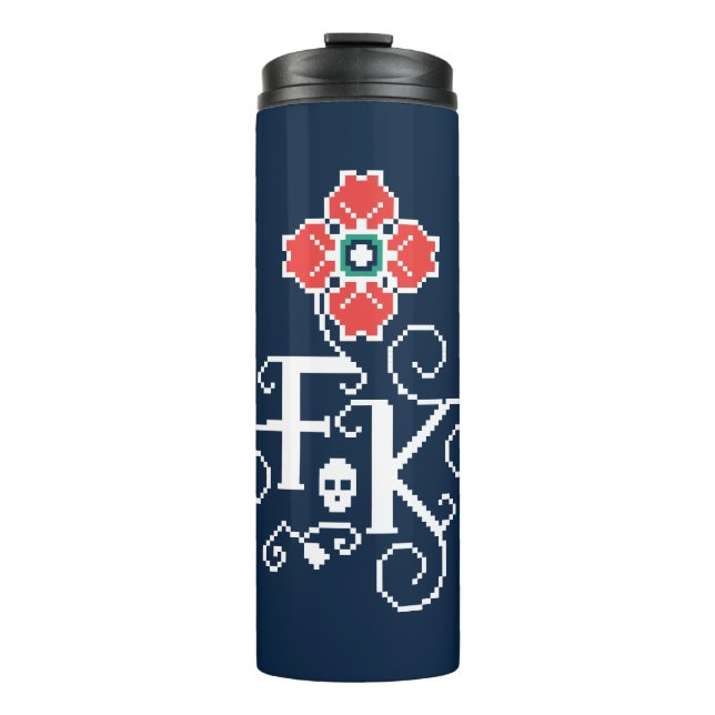 Frida Kahlo | Floral Tribute Thermal Tumbler (Front)