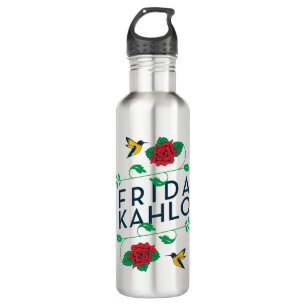 Frida Kahlo   Floral Typography 710 Ml Water Bottle