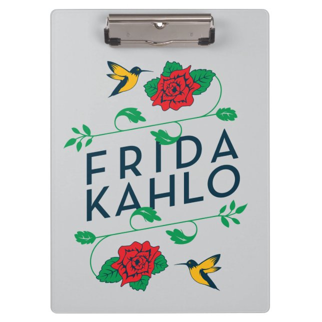 Frida Kahlo | Floral Typography Clipboard (Front)