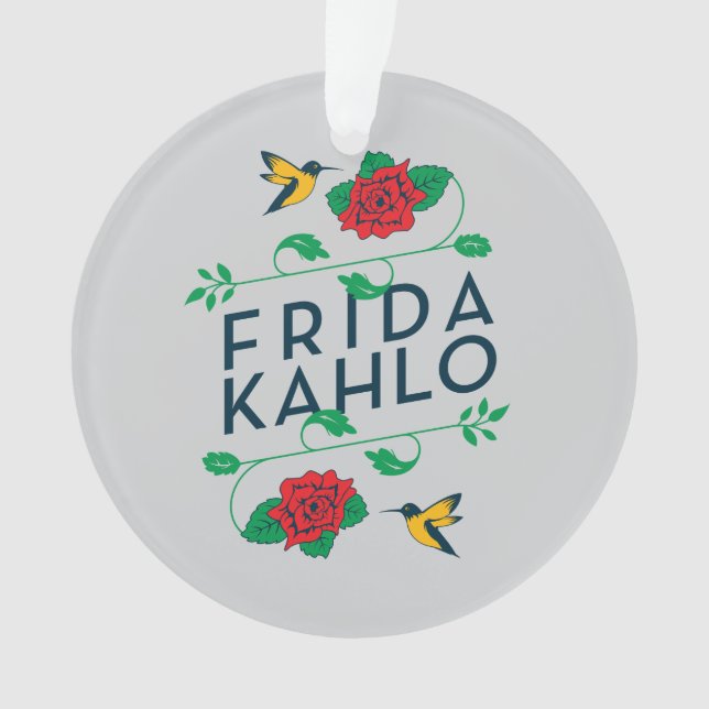 Frida Kahlo | Floral Typography Ornament (Front)
