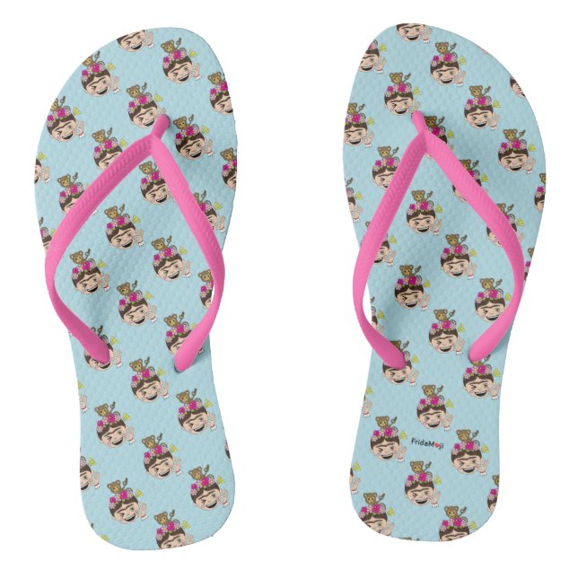 Frida Kahlo | FridaMoji - A OK Flip Flops (Footbed)