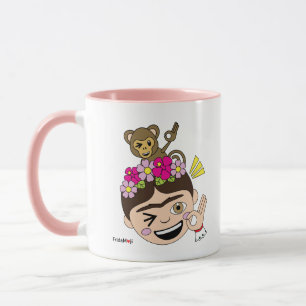 Frida Kahlo FridaMoji - A OK Mug