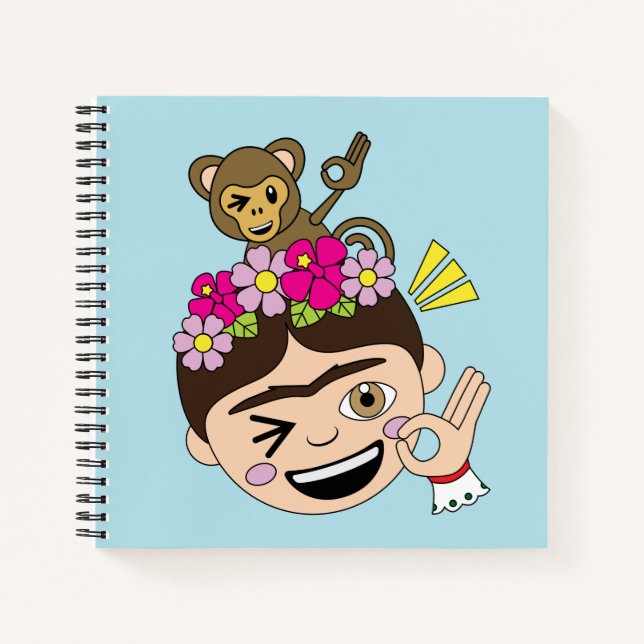 Frida Kahlo | FridaMoji - A OK Notebook (Front)