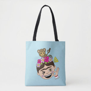 Frida Kahlo   FridaMoji - A OK Tote Bag