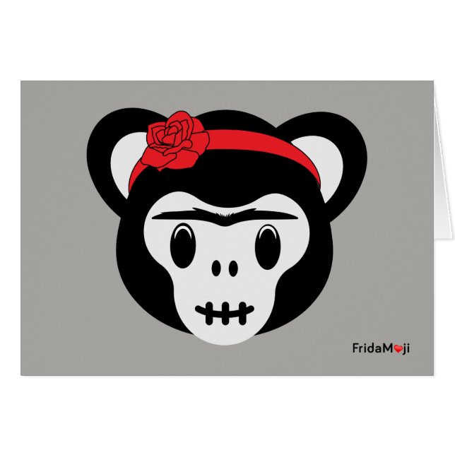Frida Kahlo | FridaMoji — Day of the Dead Monkey (Front Horizontal)