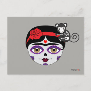 Frida Kahlo   FridaMoji - Day of the Dead Postcard