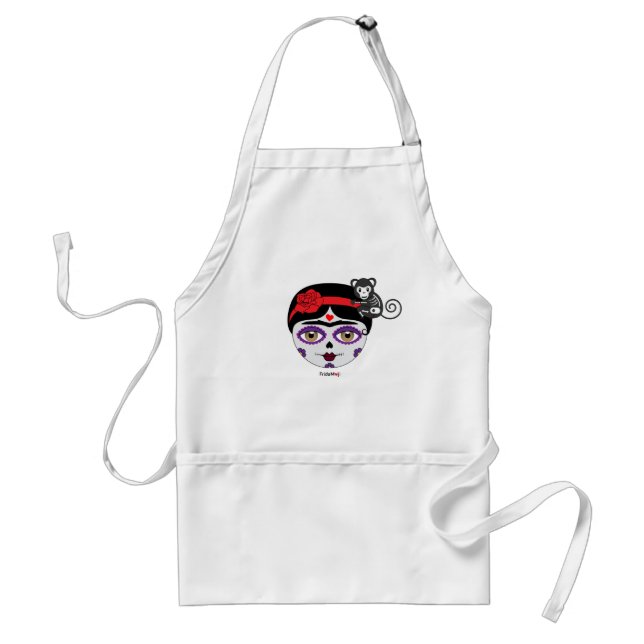 Frida Kahlo | FridaMoji - Day of the Dead Standard Apron (Front)