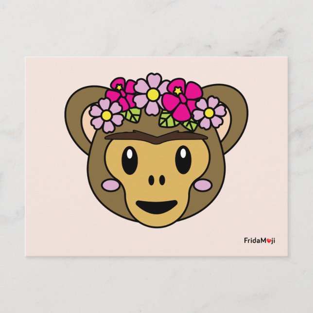 Frida Kahlo | FridaMoji - Monkey Postcard (Front)