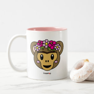 Frida Kahlo FridaMoji - Monkey Two-Tone Coffee Mug