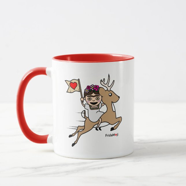 Frida Kahlo | FridaMoji - Reindeer Mug (Left)