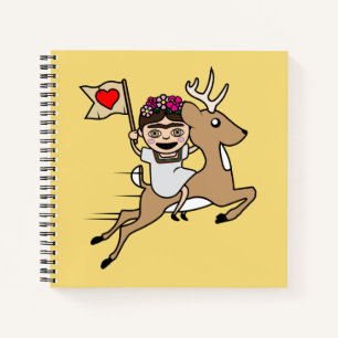 Frida Kahlo   FridaMoji - Reindeer Notebook
