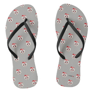 Frida Kahlo   FridaMoji - Sugar Skull Flip Flops