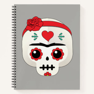 Frida Kahlo   FridaMoji - Sugar Skull Notebook