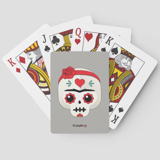 Frida Kahlo | FridaMoji - Sugar Skull Playing Cards (Back)