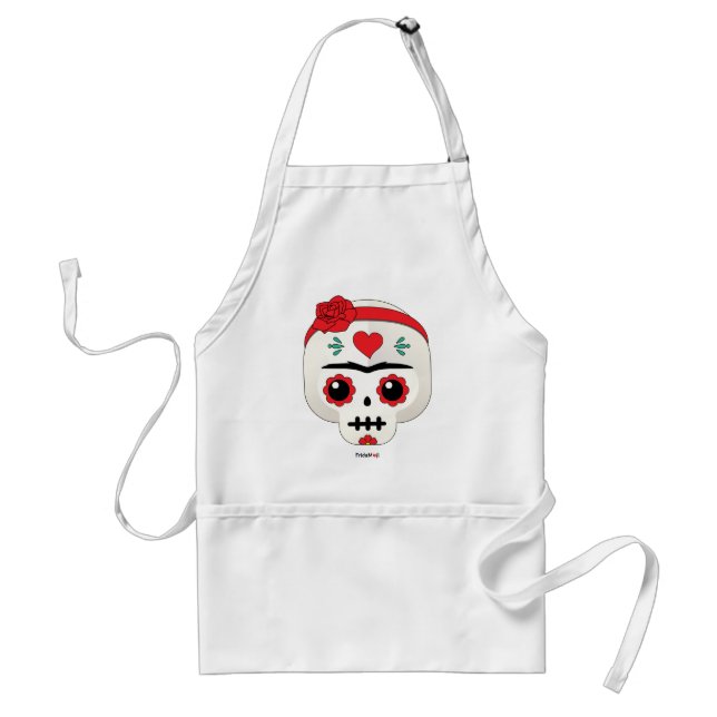 Frida Kahlo | FridaMoji - Sugar Skull Standard Apron (Front)