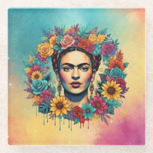 Frida Kahlo Glass Coaster
