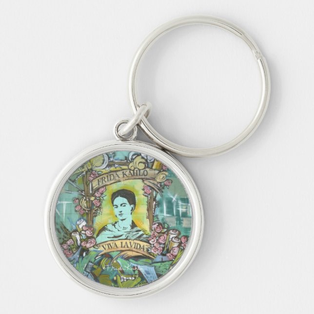 Frida Kahlo Graffiti Key Ring (Front)