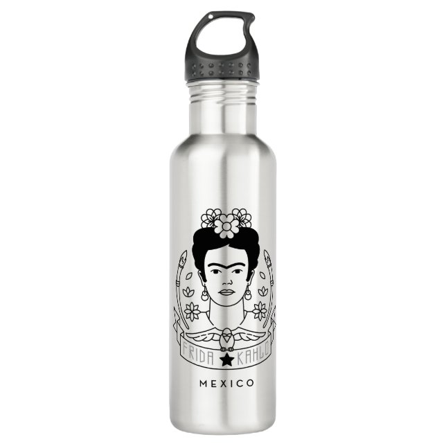 Frida Kahlo | Heroína 710 Ml Water Bottle (Front)