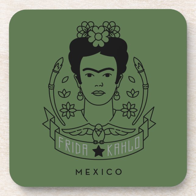 Frida Kahlo | Heroína Coaster (Front)