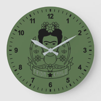 Frida Kahlo | Heroína Large Clock