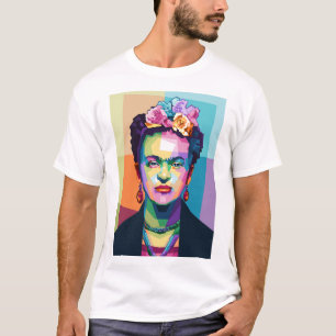 Frida Kahlo in WPAP T-Shirt